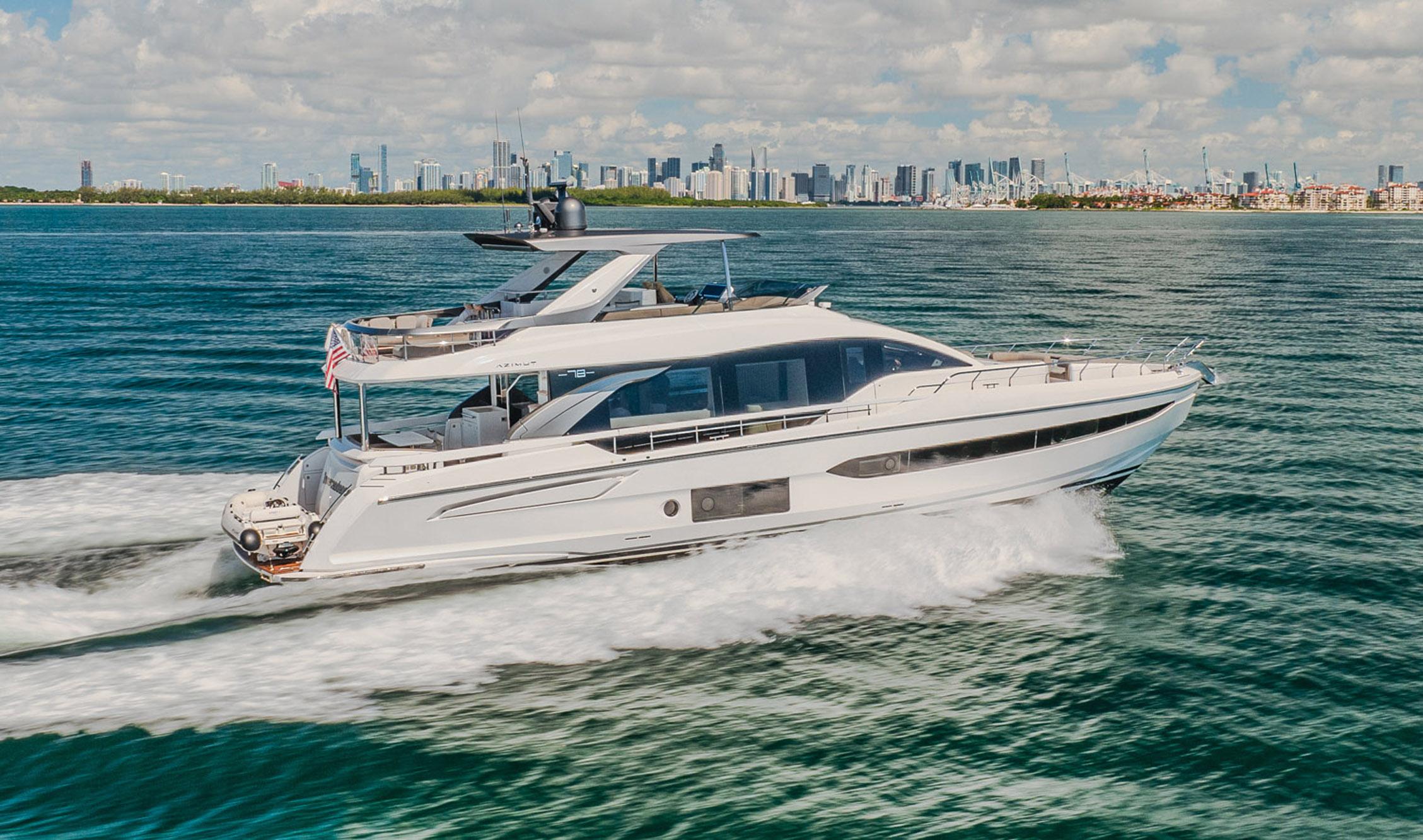 Azimut 78 Flybridge Usado En Florida Cosas De Barcos