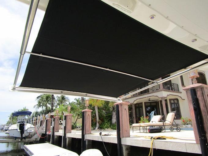 A Lazee Day Yacht Photos Pics Retractable Awning