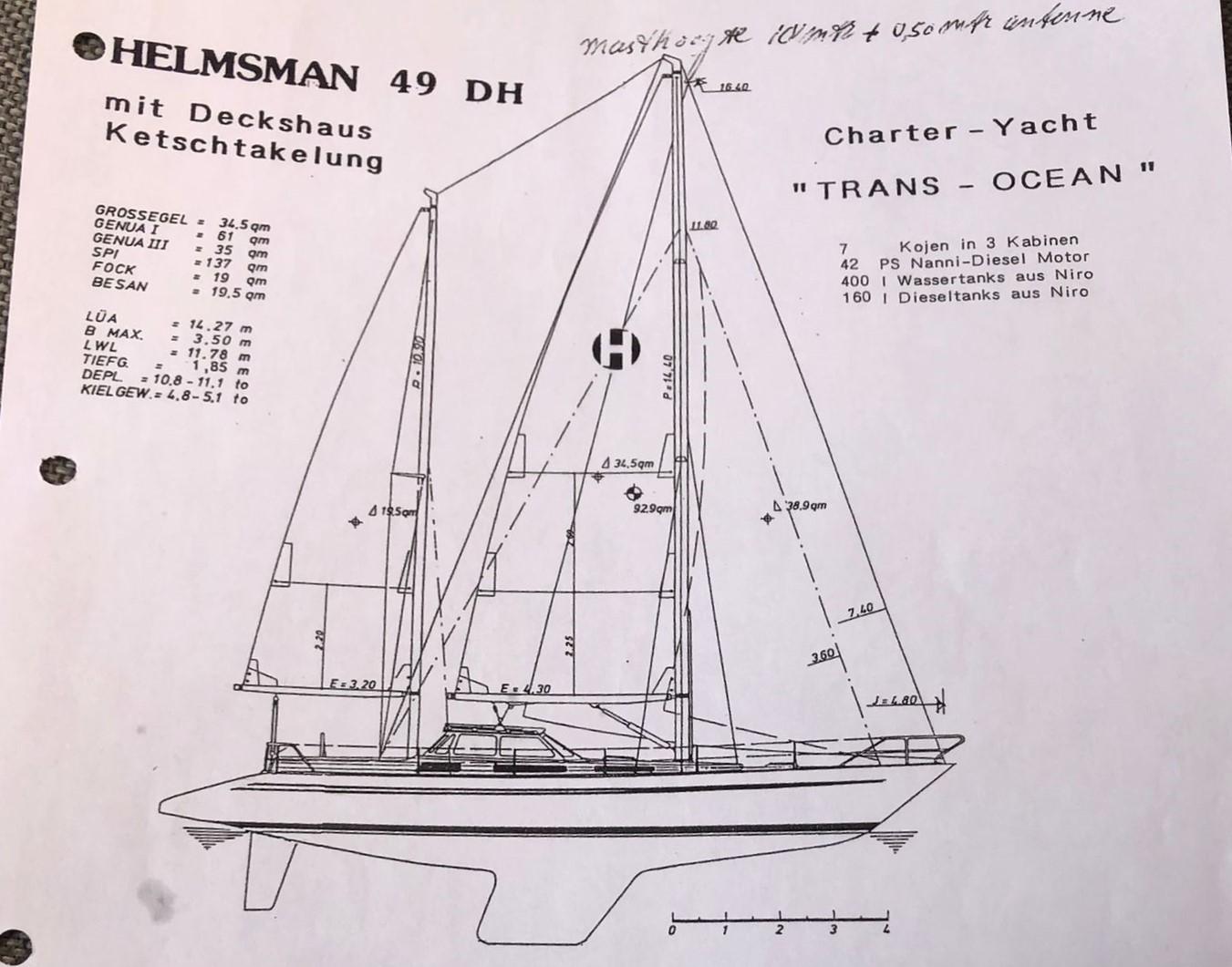 Helmsman 49 Trans Ocean  Network Yacht Brokers Antibes