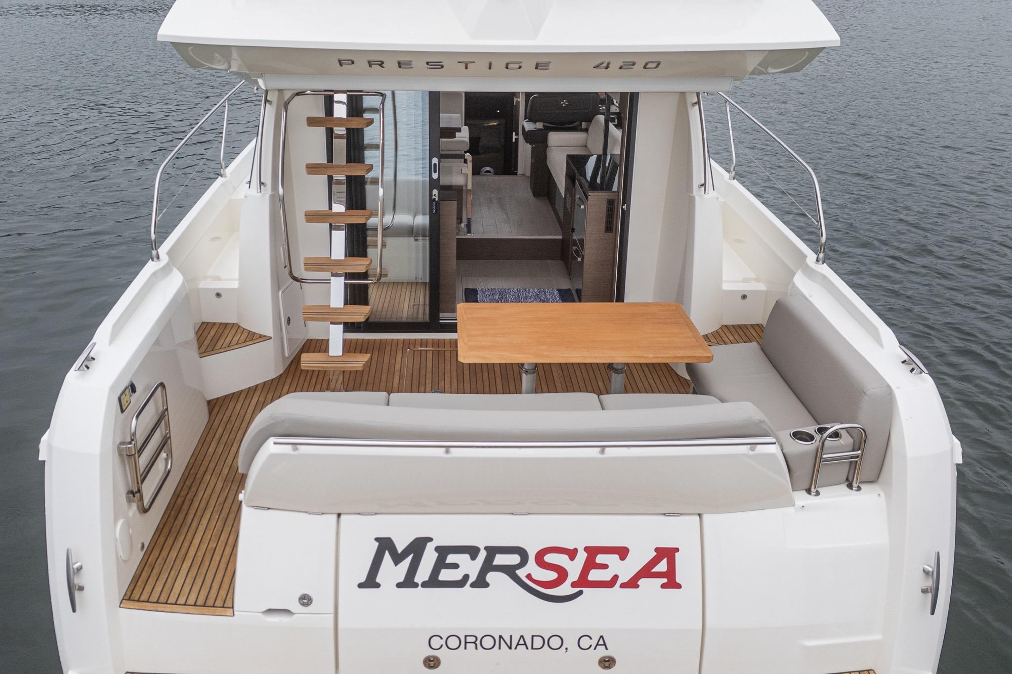 2021 Prestige 420 #TBRL034LLC inventory image at Sun Country Marine Group, Newport Beach