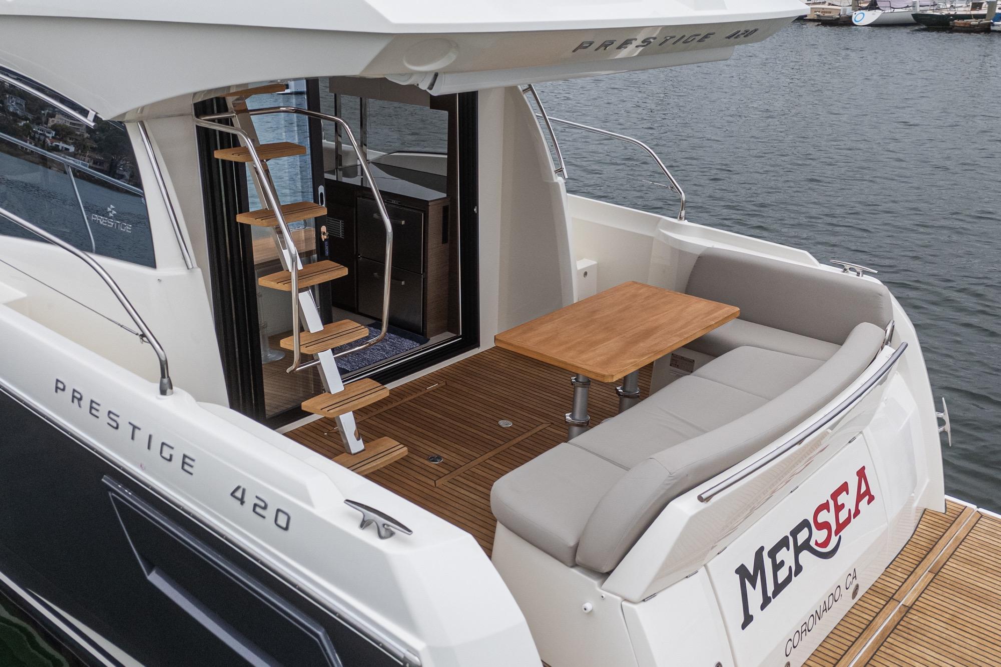 2021 Prestige 420 #TBRL034LLC inventory image at Sun Country Marine Group, Newport Beach