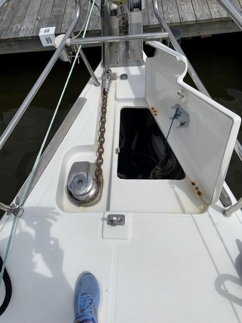 Windlass and anchor locker