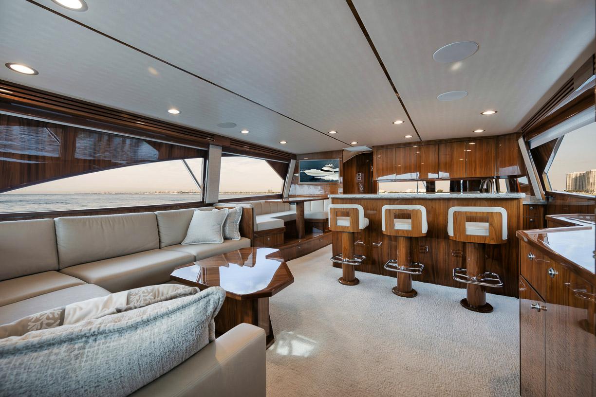 Viking 68 WHY KNOT - Salon & Galley