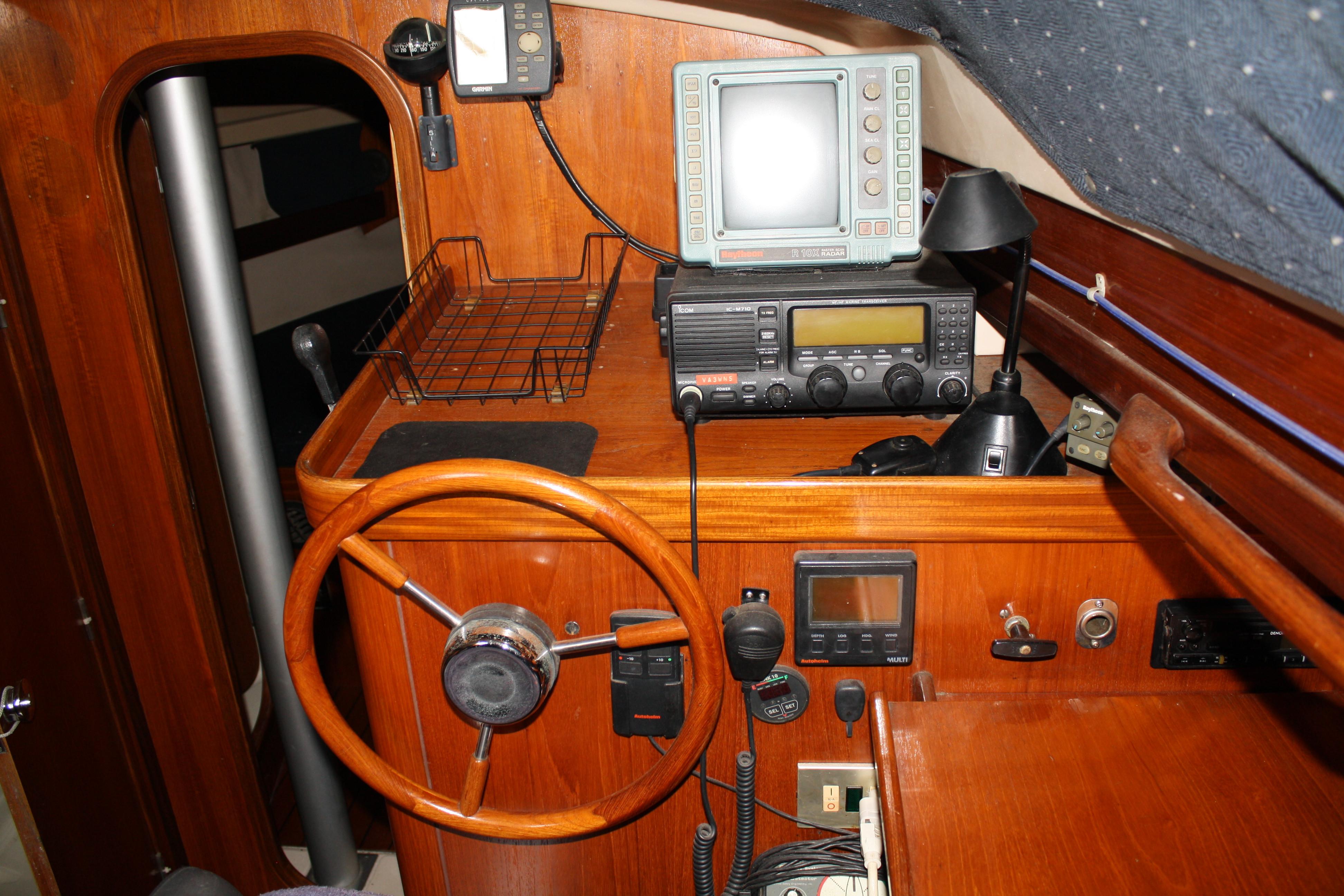 Everything you need within reach all while staying dry and comfortable in the wheel house.
