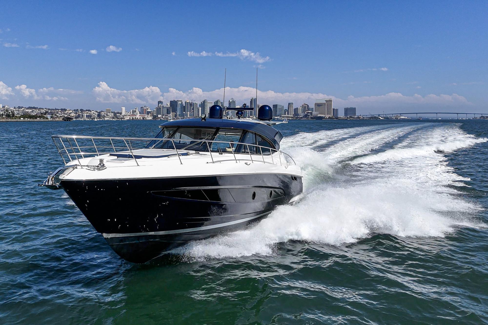 2023 Riviera 5400 Sport Yacht #TBRM54134D-LLC inventory image at Sun Country Marine Group, San Diego Harbor Island