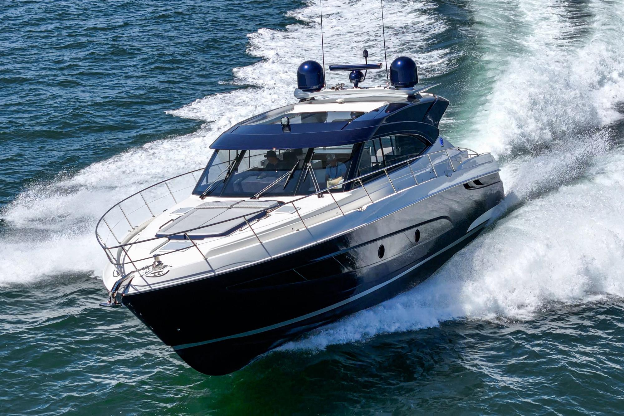 2023 Riviera 5400 Sport Yacht #TBRM54134D-LLC inventory image at Sun Country Marine Group, San Diego Harbor Island