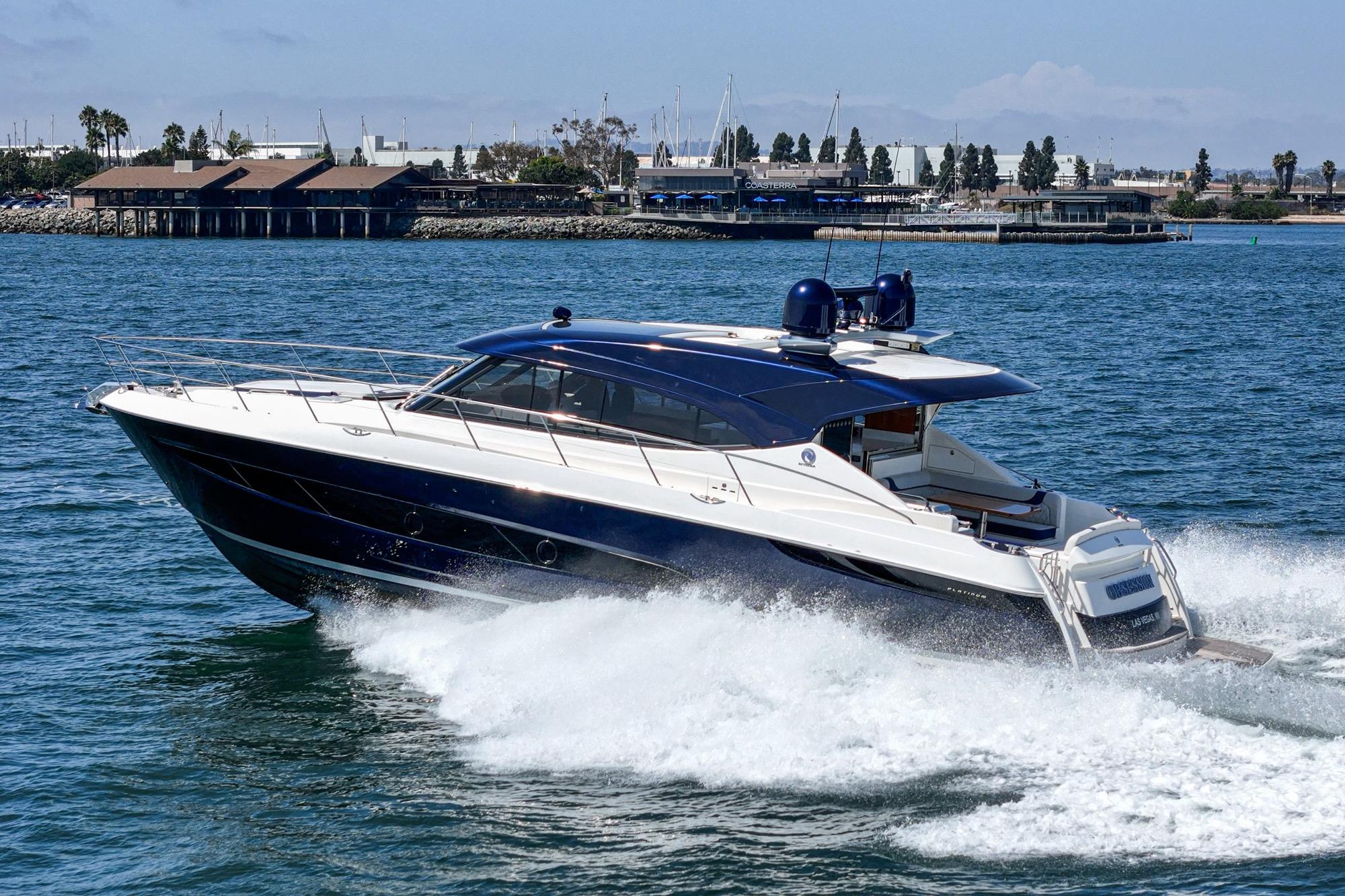 2023 Riviera 5400 Sport Yacht #TBRM54134D-LLC inventory image at Sun Country Marine Group, San Diego Harbor Island