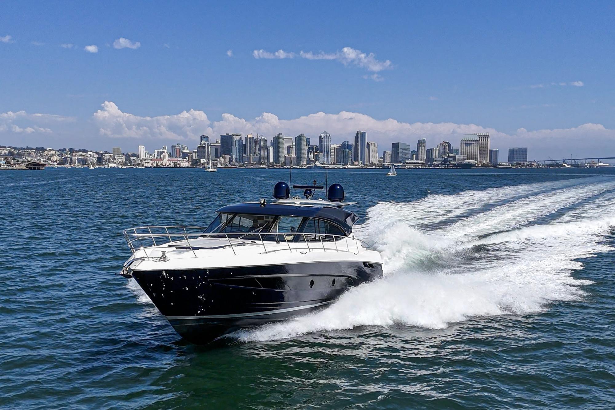 2023 Riviera 5400 Sport Yacht #TBRM54134D-LLC inventory image at Sun Country Marine Group, San Diego Harbor Island