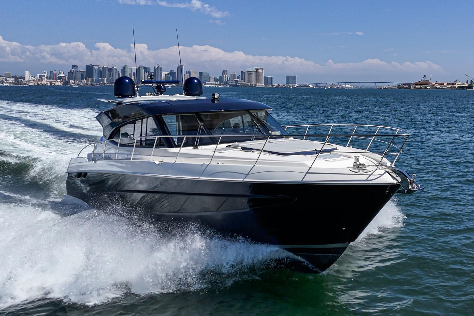 2023 Riviera 5400 Sport Yacht #TBRM54134D-LLC inventory image at Sun Country Marine Group, San Diego Harbor Island