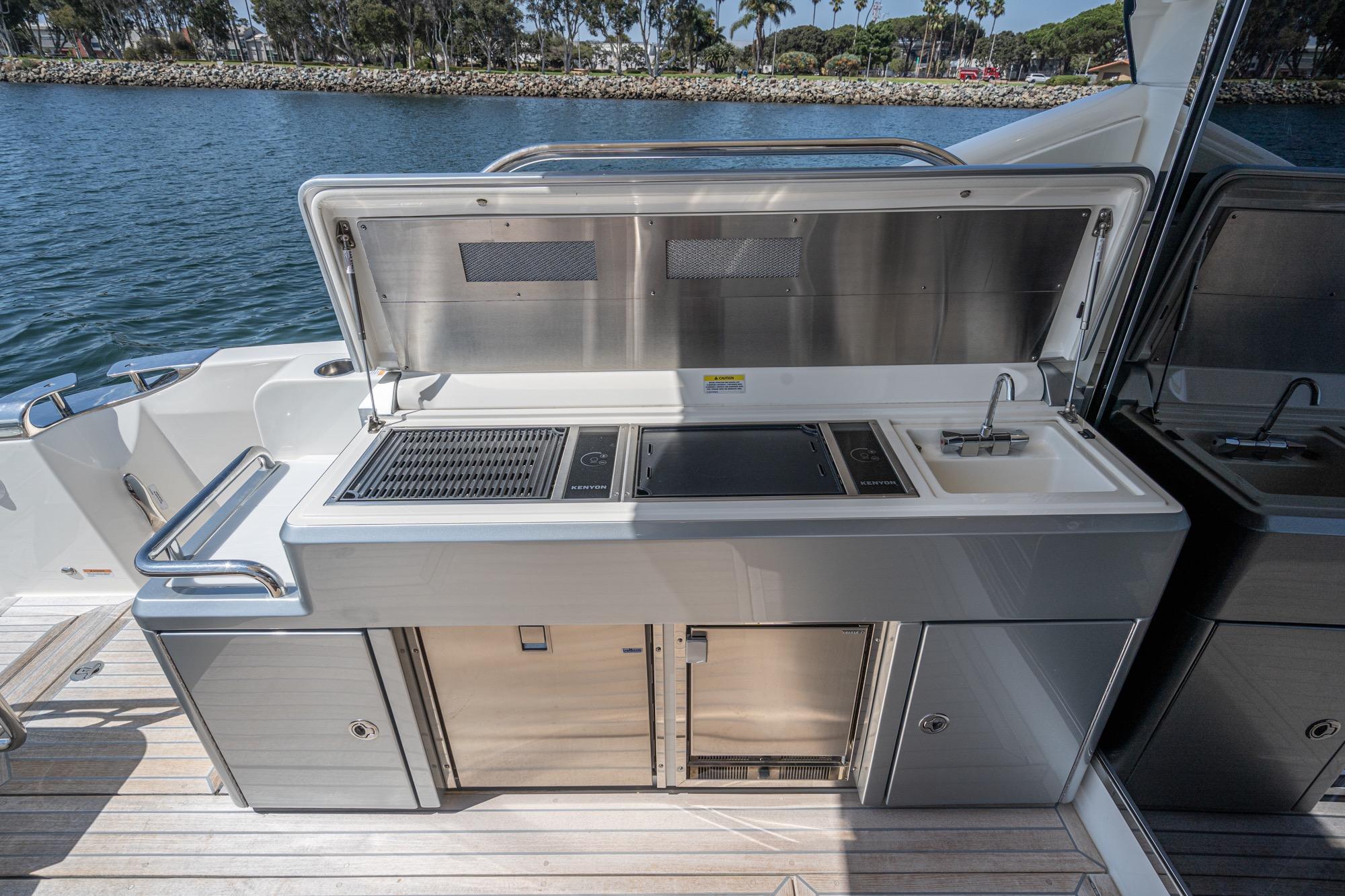 2023 Riviera 5400 Sport Yacht #TBRM54134D-LLC inventory image at Sun Country Marine Group, San Diego Harbor Island