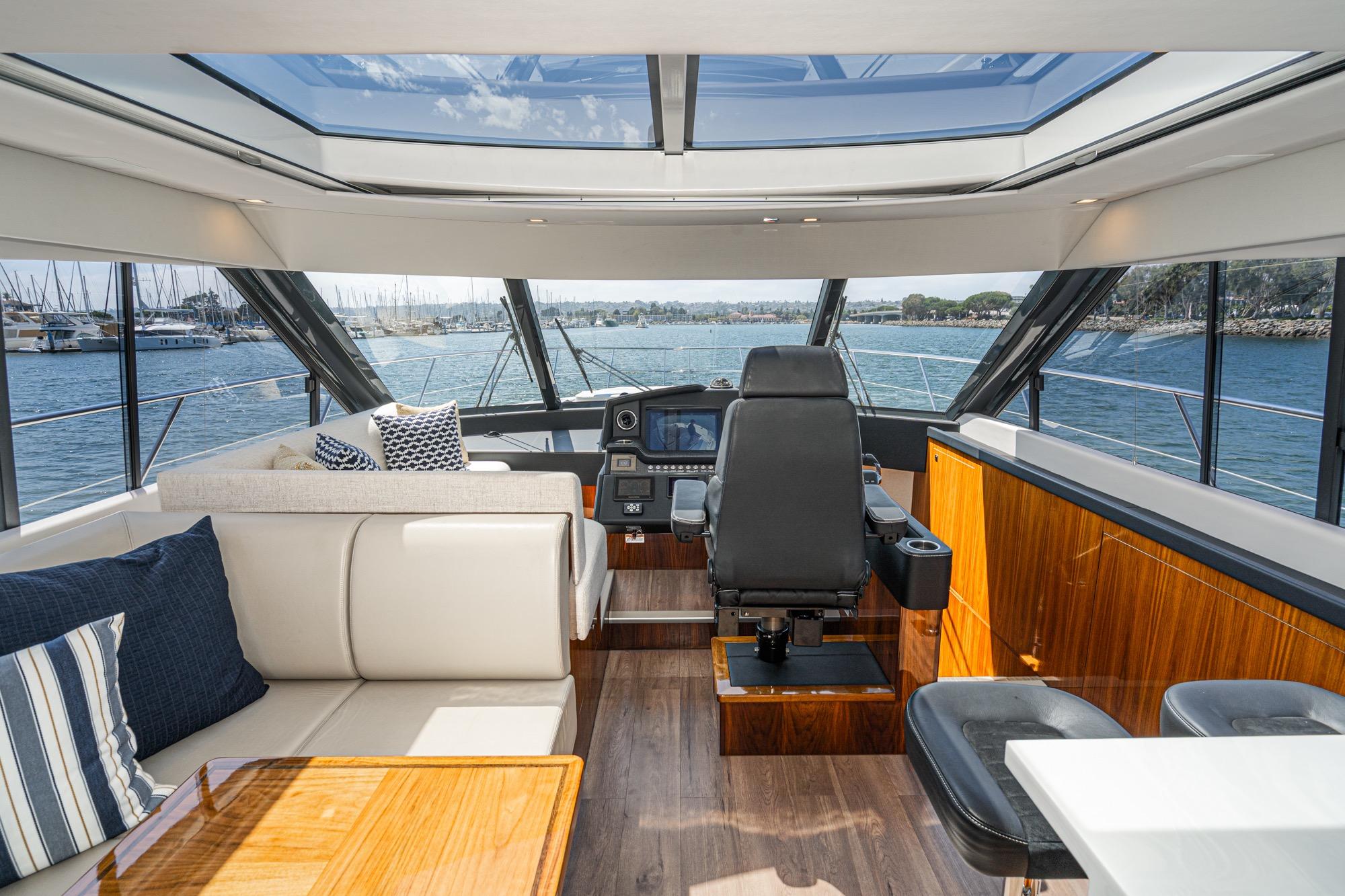 2023 Riviera 5400 Sport Yacht #TBRM54134D-LLC inventory image at Sun Country Marine Group, San Diego Harbor Island