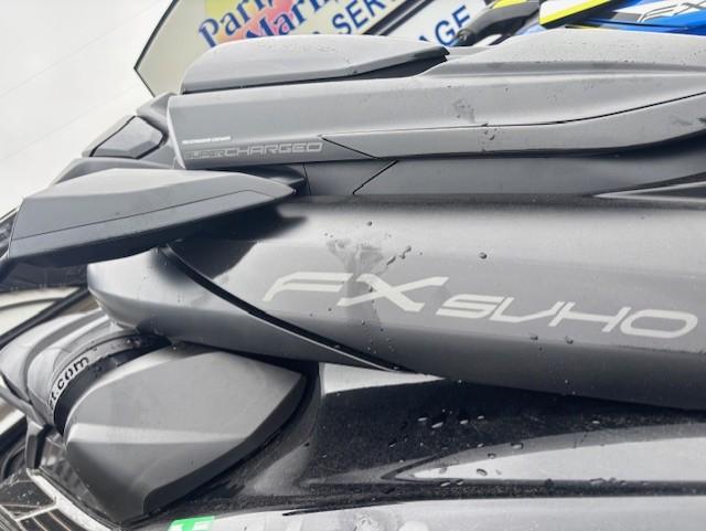 2024 Yamaha WaveRunner FX SVHO, close-up of sleek design and branding.