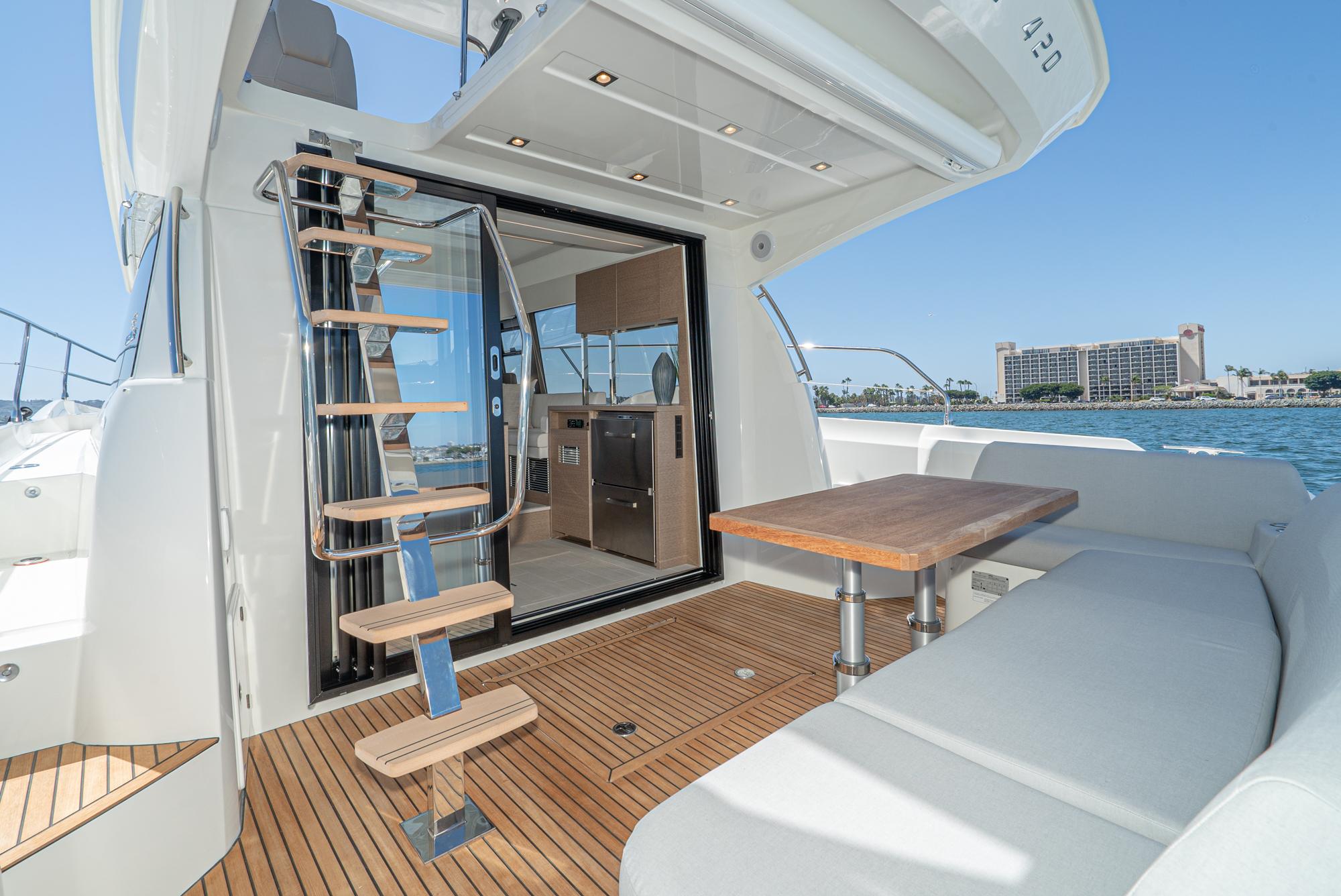2024 Prestige 420 Fly #PR148F inventory image at Sun Country Marine Group, San Diego Harbor Island 2024 Prestige 420 Fly #PR148F inventory image at Sun Country Marine Group, San Diego Harbor Island