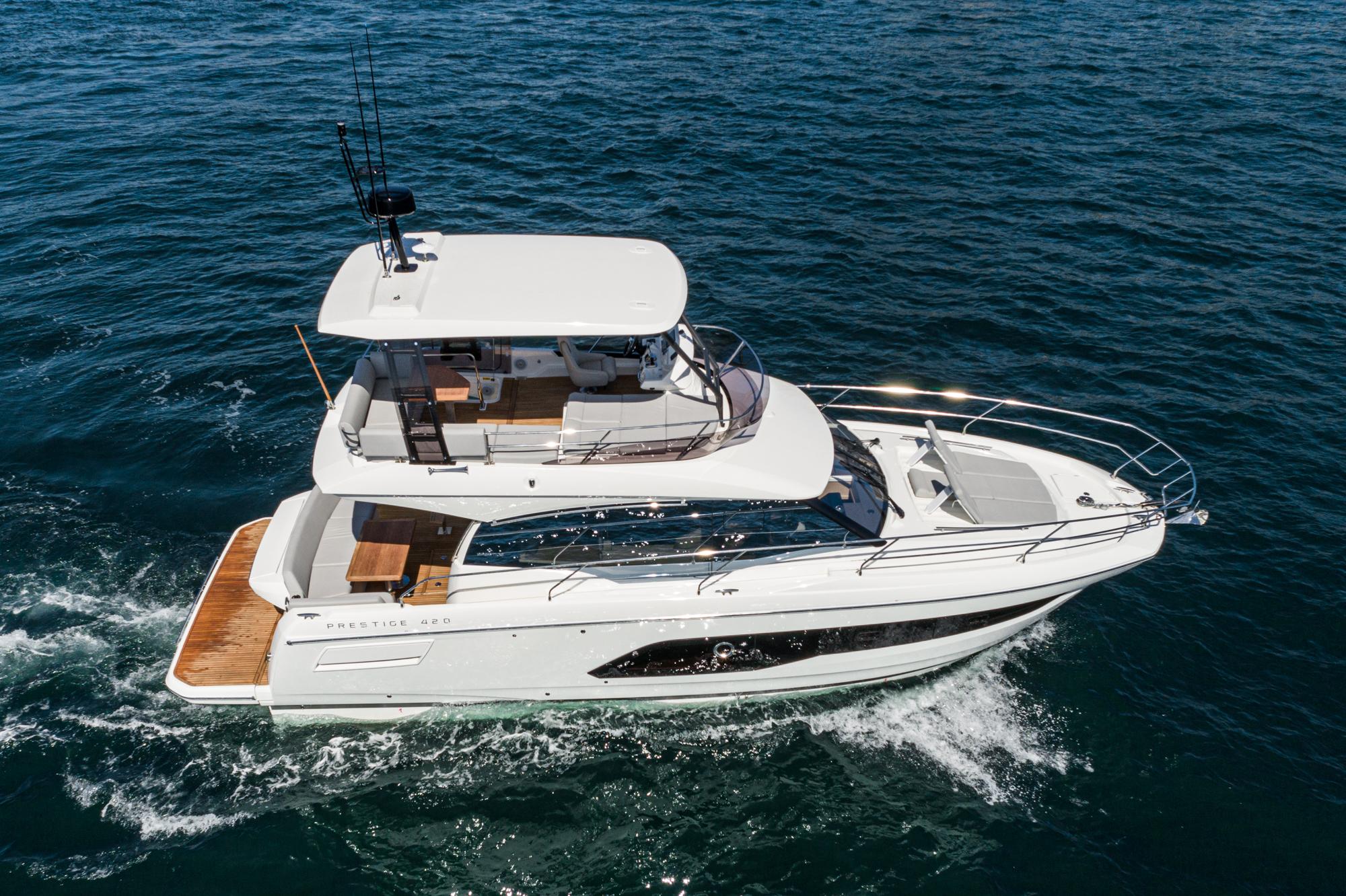 2024 Prestige 420 Fly #PR148F inventory image at Sun Country Marine Group, San Diego Harbor Island 2024 Prestige 420 Fly #PR148F inventory image at Sun Country Marine Group, San Diego Harbor Island