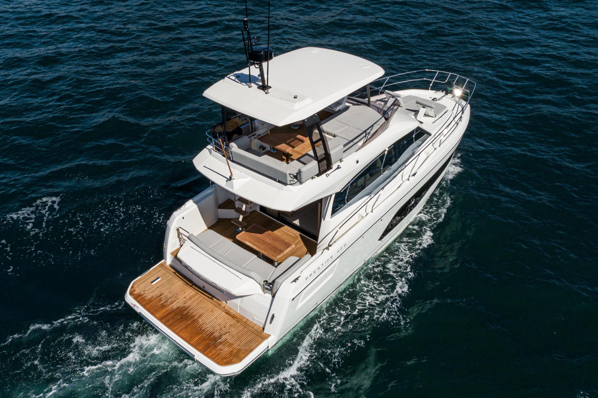 2024 Prestige 420 Fly #PR148F inventory image at Sun Country Marine Group, San Diego Harbor Island 2024 Prestige 420 Fly #PR148F inventory image at Sun Country Marine Group, San Diego Harbor Island