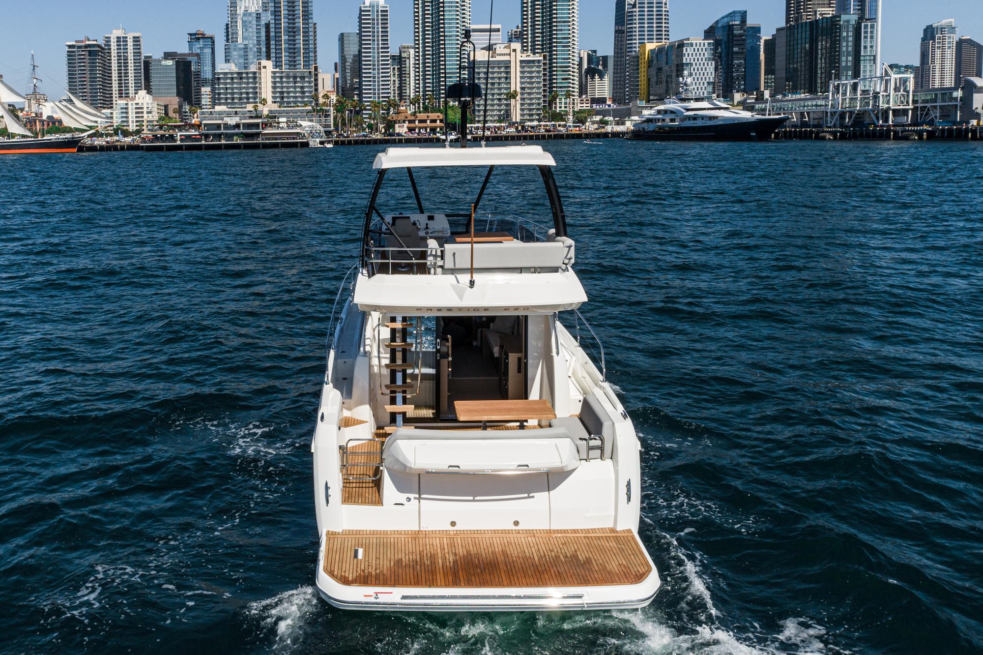2024 Prestige 420 Fly #PR148F inventory image at Sun Country Marine Group, San Diego Harbor Island 2024 Prestige 420 Fly #PR148F inventory image at Sun Country Marine Group, San Diego Harbor Island