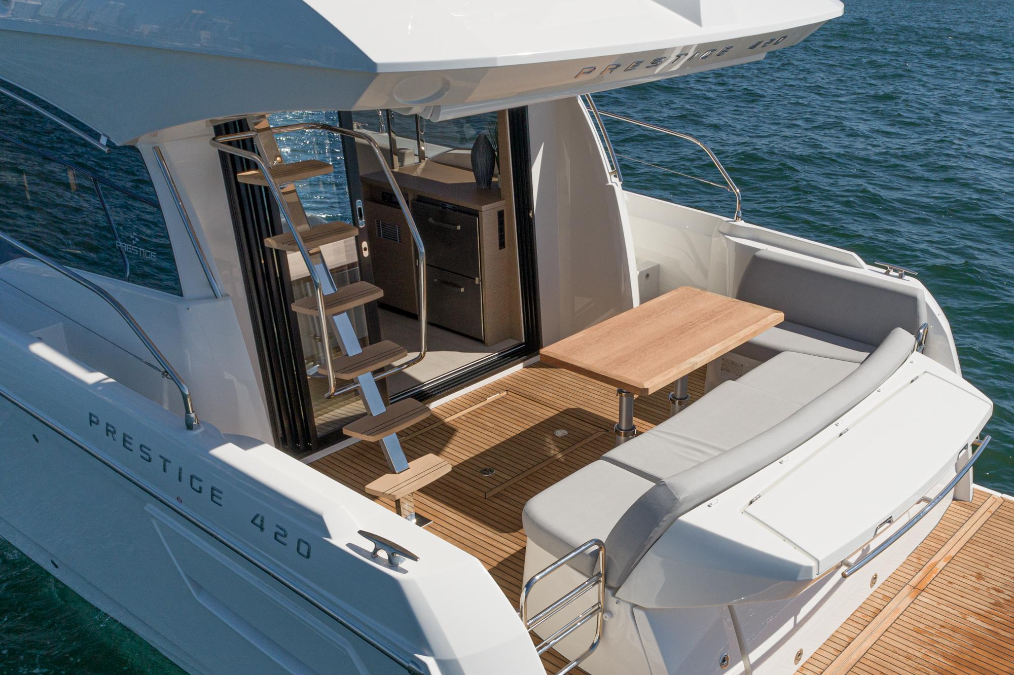 2024 Prestige 420 Fly #PR148F inventory image at Sun Country Marine Group, San Diego Harbor Island 2024 Prestige 420 Fly #PR148F inventory image at Sun Country Marine Group, San Diego Harbor Island