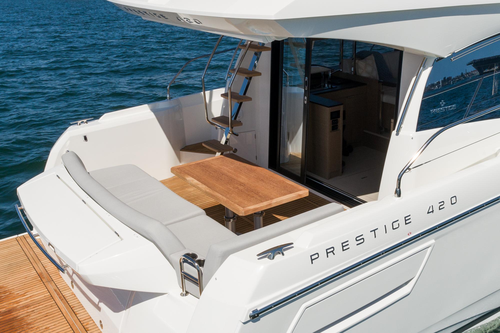 2024 Prestige 420 Fly #PR148F inventory image at Sun Country Marine Group, San Diego Harbor Island 2024 Prestige 420 Fly #PR148F inventory image at Sun Country Marine Group, San Diego Harbor Island