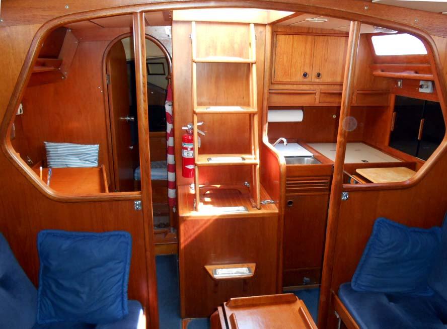 Salon looking aft to galley