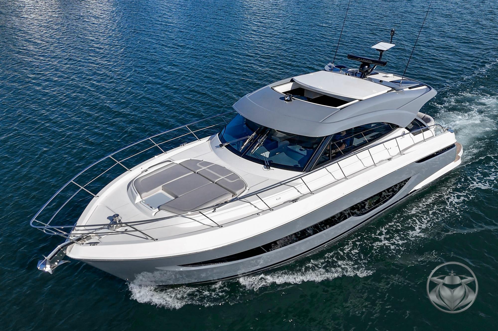 2026 Riviera 4600 Sport Yacht Platinum Edition #R082 inventory image at Sun Country Marine Group, Newport Beach