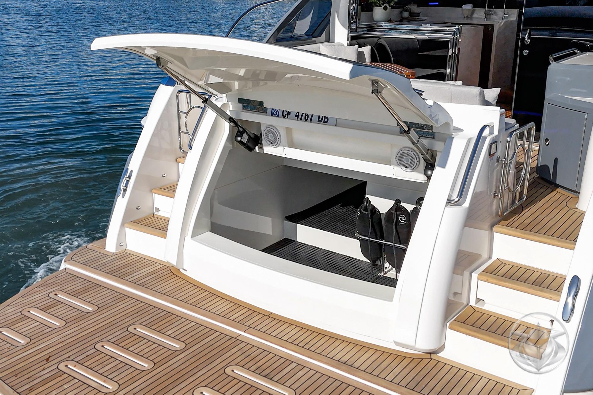 2026 Riviera 4600 Sport Yacht Platinum Edition #R082 inventory image at Sun Country Marine Group, Newport Beach