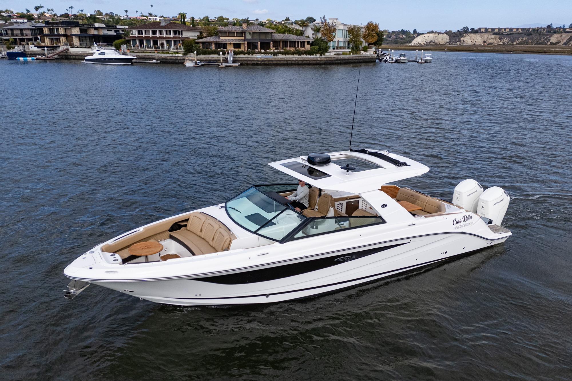 2023 Sea Ray SLX 400 Outboard #TBMB1313LLC inventory image at Sun Country Marine Group, Newport Beach