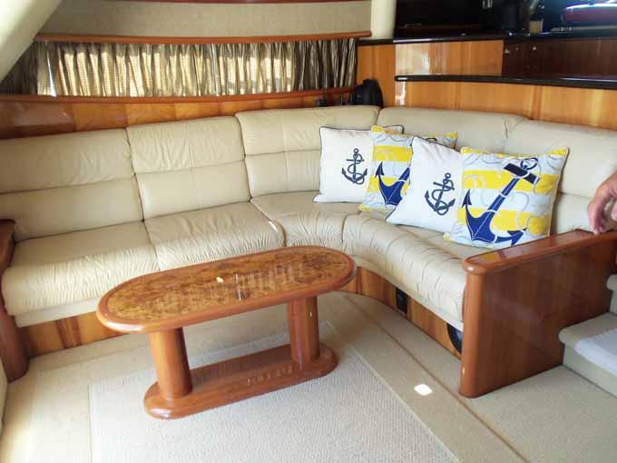 Marika Yacht Photos Pics Salon Sofa to Port
