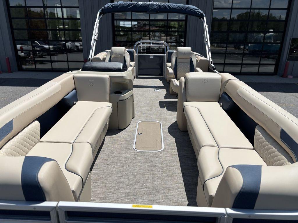 2025 Godfrey SWEETWATER 2286 SB pontoon boat with spacious seating and modern design.