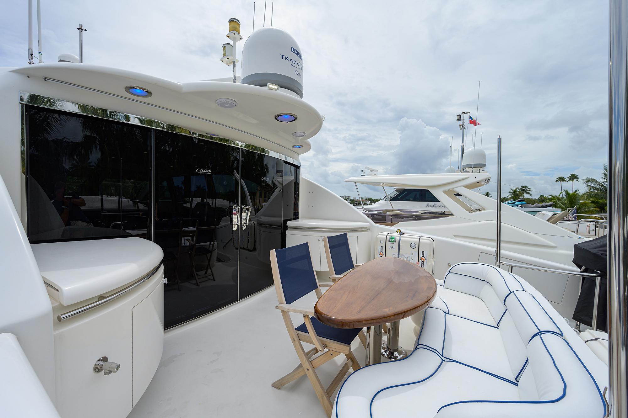 Lazzara 84' Gypsea - Skylounge Aft Deck