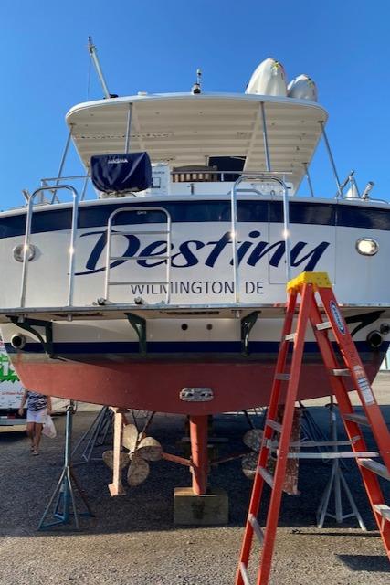 Destiny Yacht Photos Pics Transom Swim Platform Staples