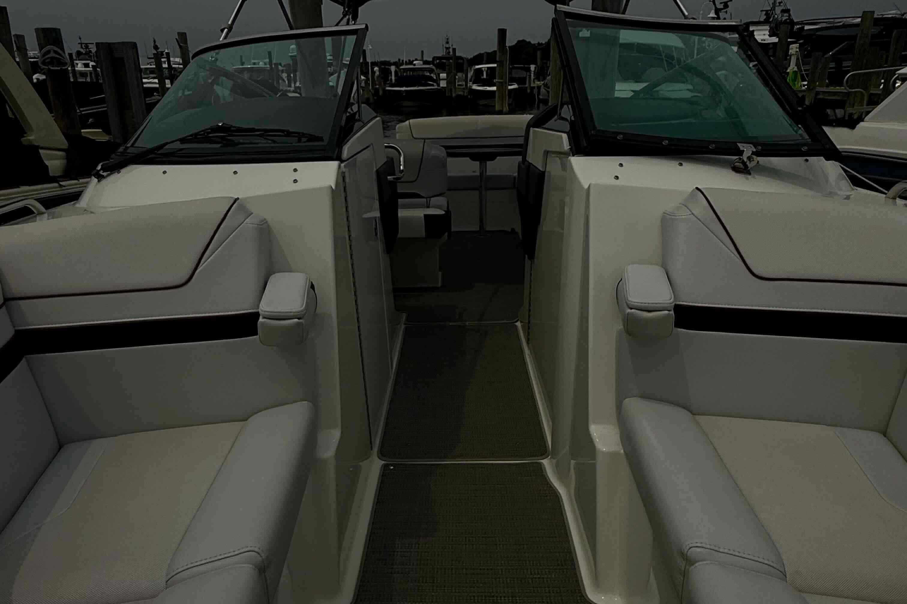 2020 Formula 290 Bowrider interior with spacious seating and modern design.
