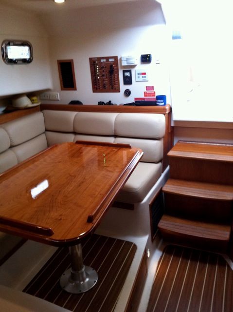Main cabin looking aft, starboard