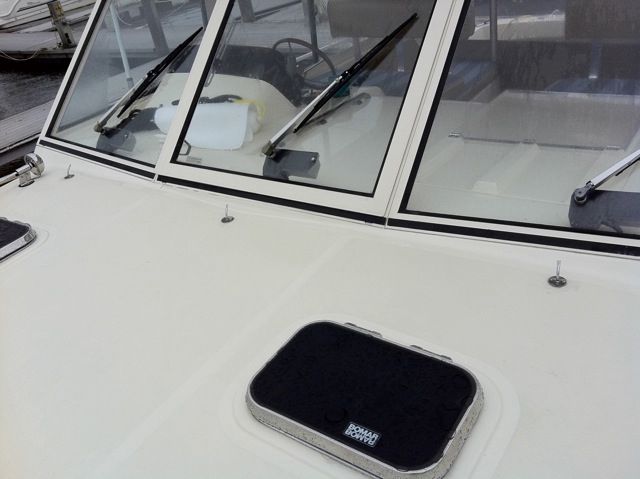 Windshield with Wipers and Washer