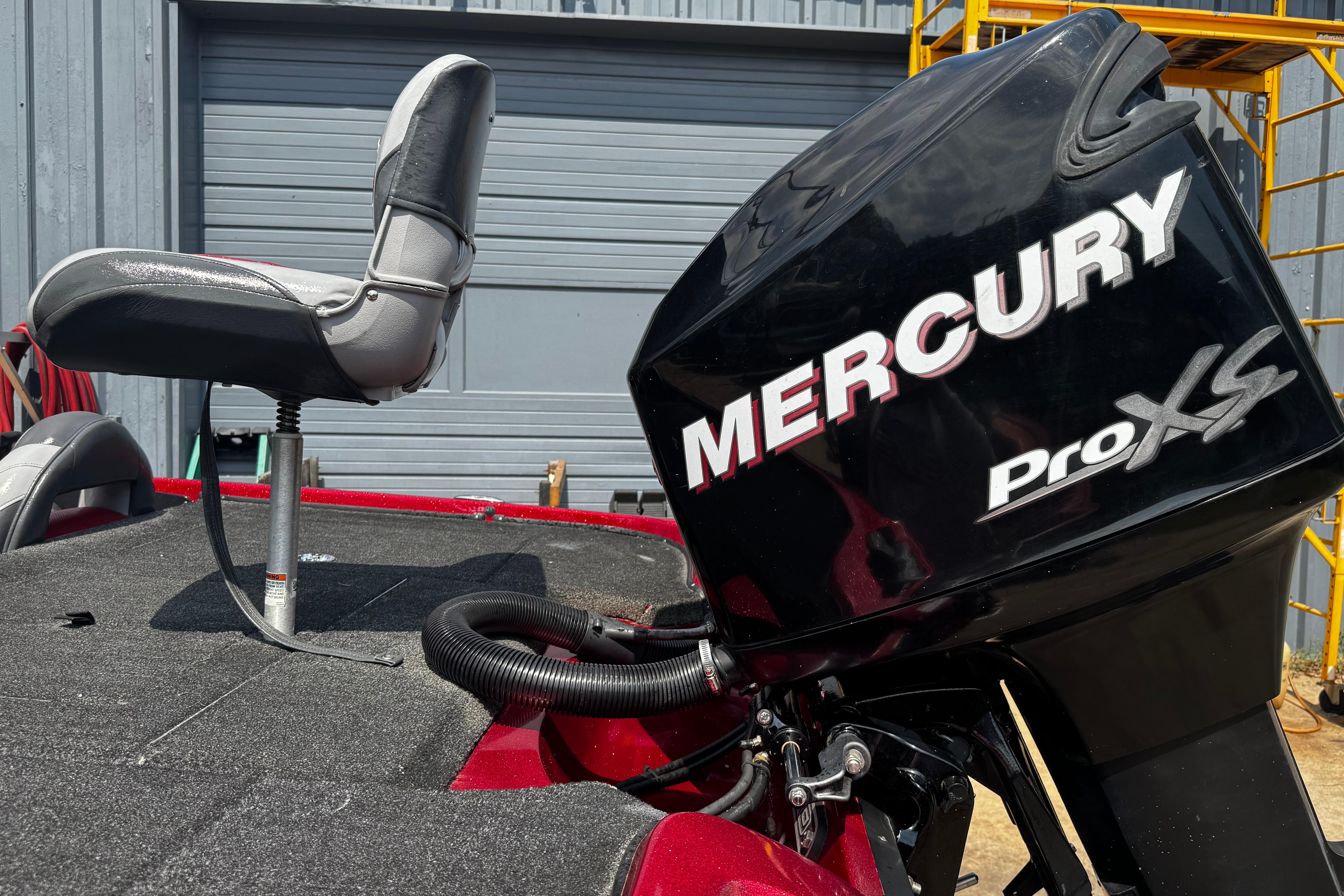 2011 Nitro Z7 boat with Mercury Pro XS engine, featuring a fishing seat.