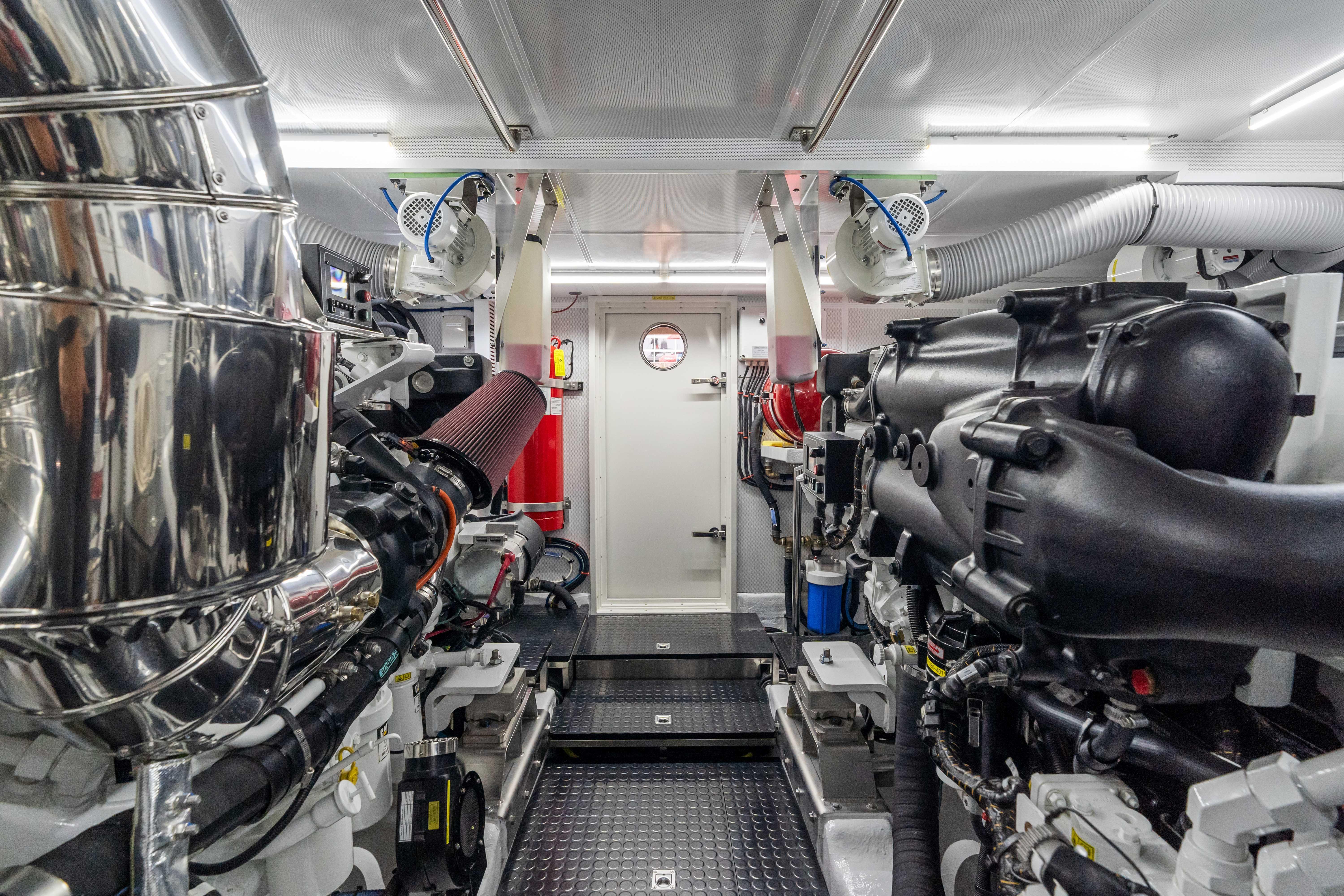 Horizon-V68 2025-V68-612 / NOW AVAILABLE FL-US-Engine room of 2025 Horizon V68 yacht, featuring advanced machinery and equipment.-9631300 | Thumbnail