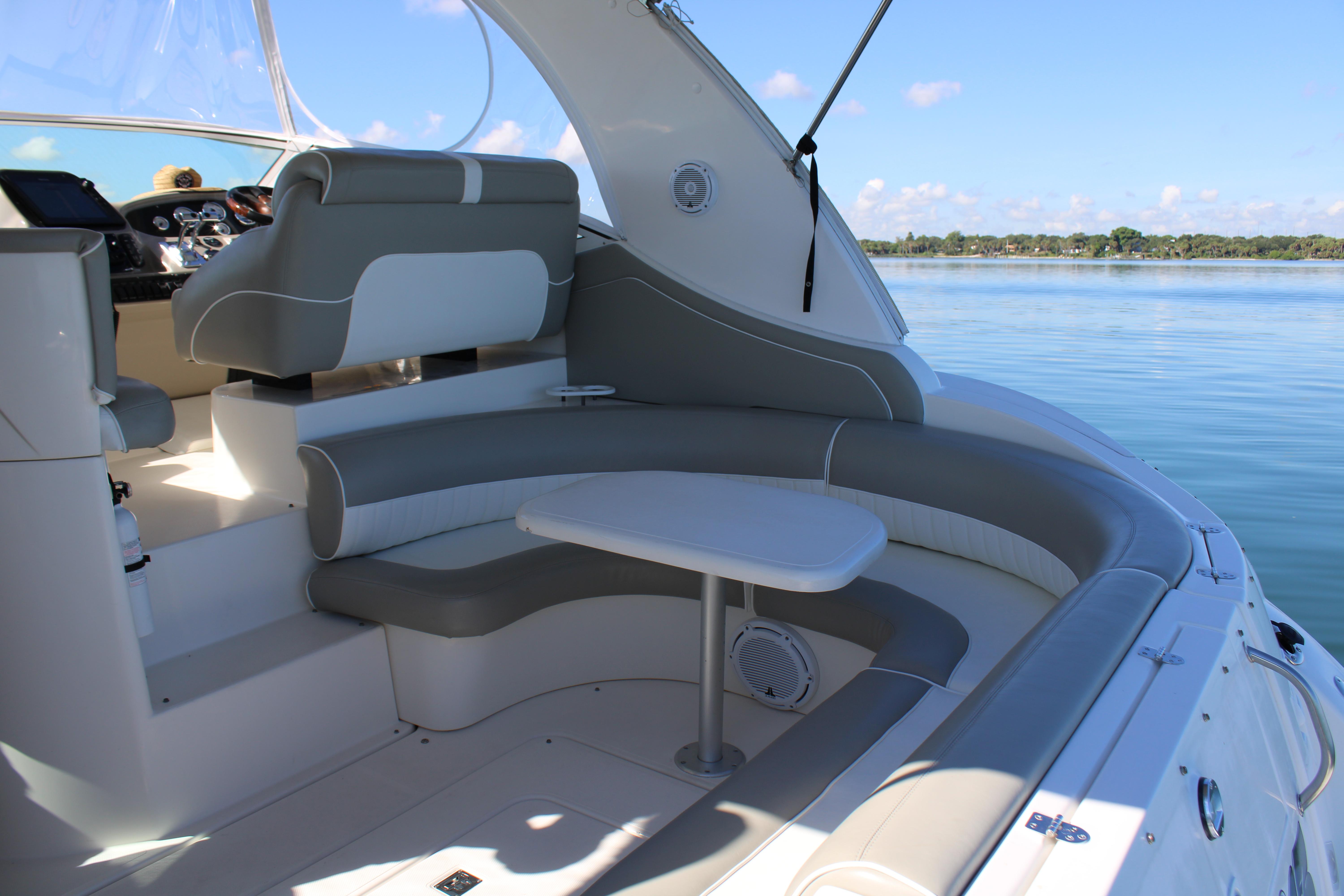 Cruisers 36 Lucky 13 - Helm Deck - Seating and Table
