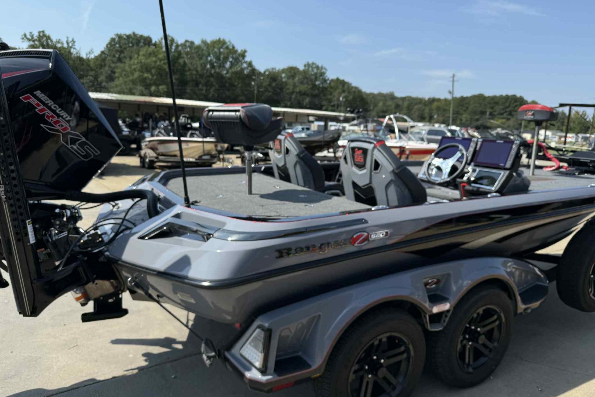 2023 Ranger Z520R 55th Anniversary Limited Edition boat with Mercury Pro XS engine.