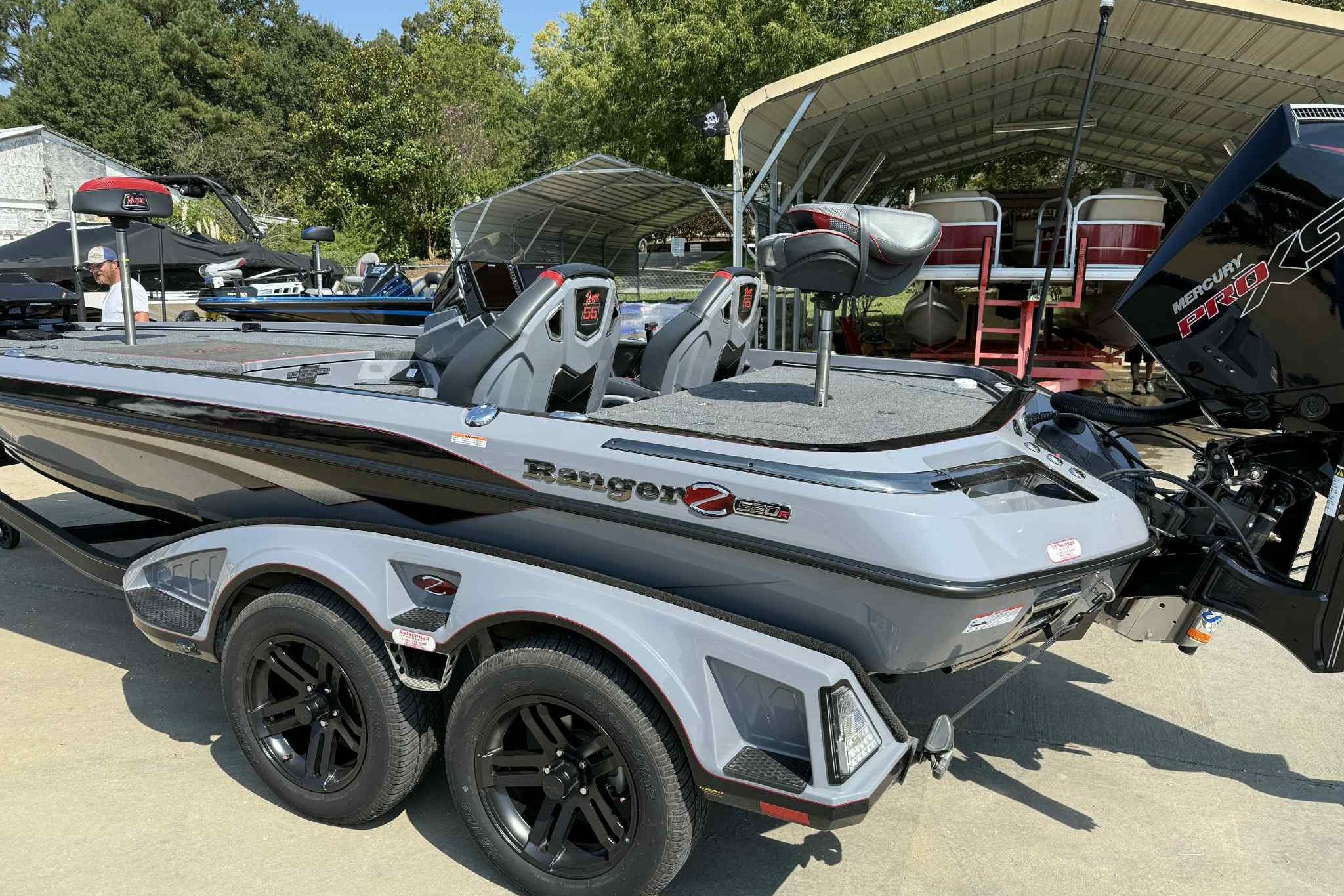 2023 Ranger Z520R 55th Anniversary Limited Edition boat with dual axle trailer.