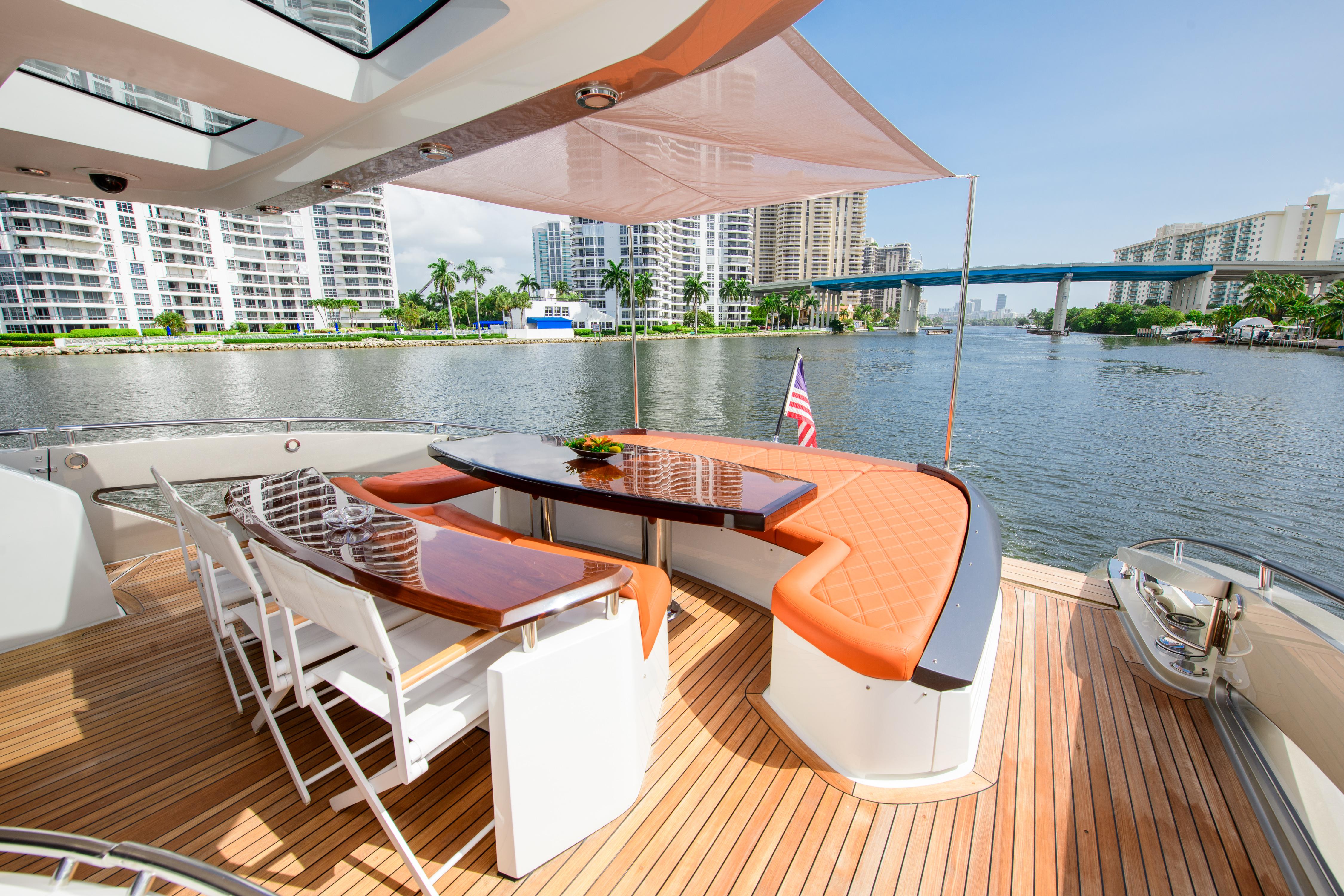 Lazzara 92 JUKASA III - Aft Deck