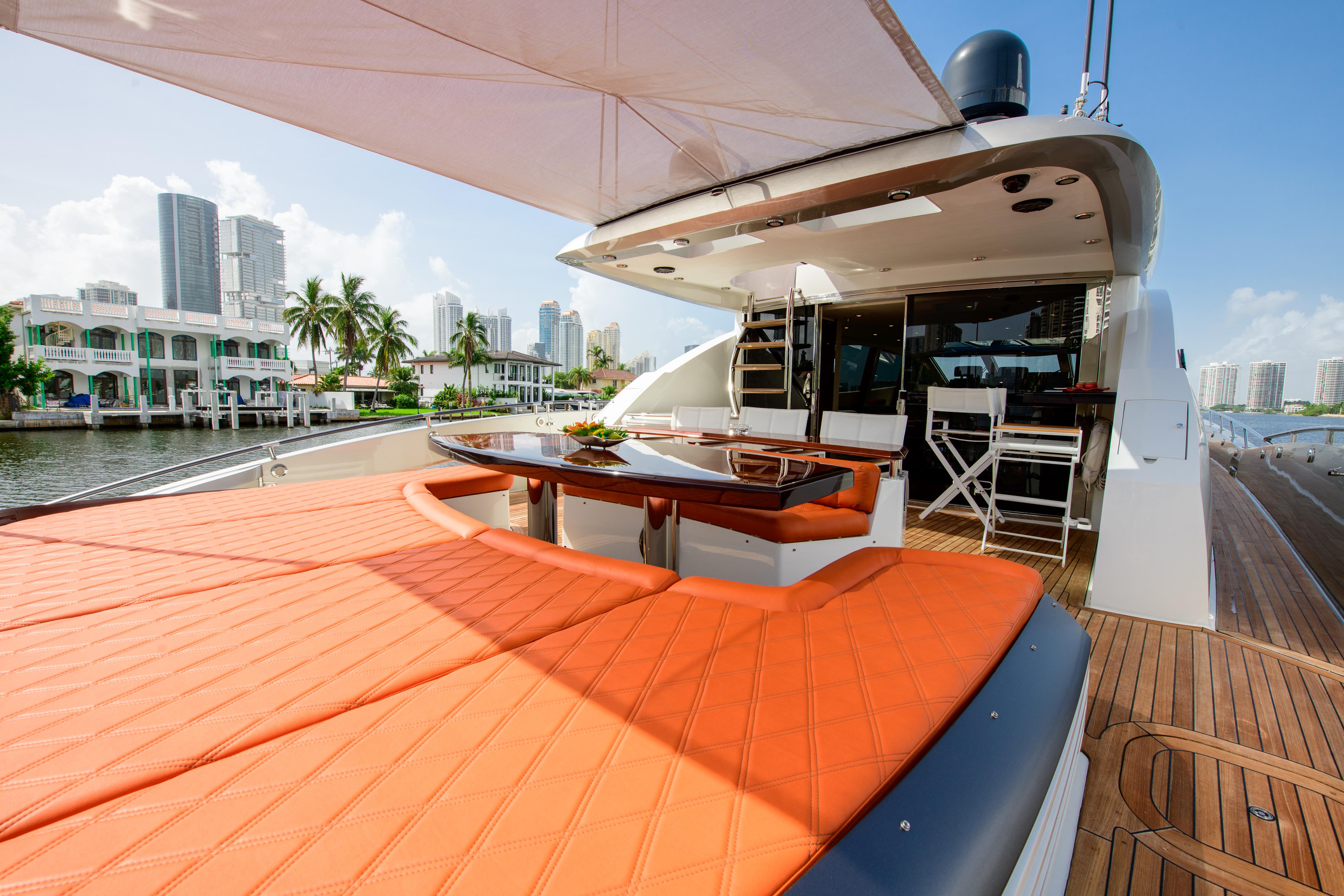 Lazzara 92 JUKASA III - Aft Deck