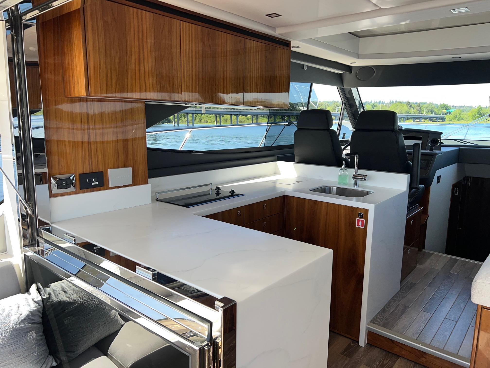 2023 Riviera 4600 Sport Yacht Platinum Edition #TBBA46003LLC inventory image at Sun Country Yachts, South Lake Union (Seattle) 2023 Riviera 4600 Sport Yacht Platinum Edition #TBBA46003LLC inventory image at Sun Country Yachts, South Lake Union (Seattle)