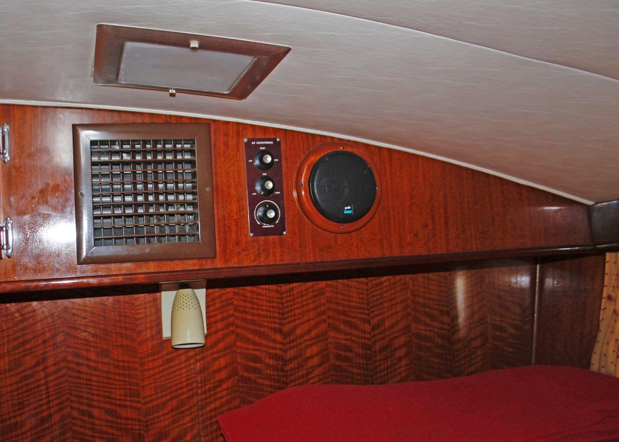 AC controls in guest stateroom
