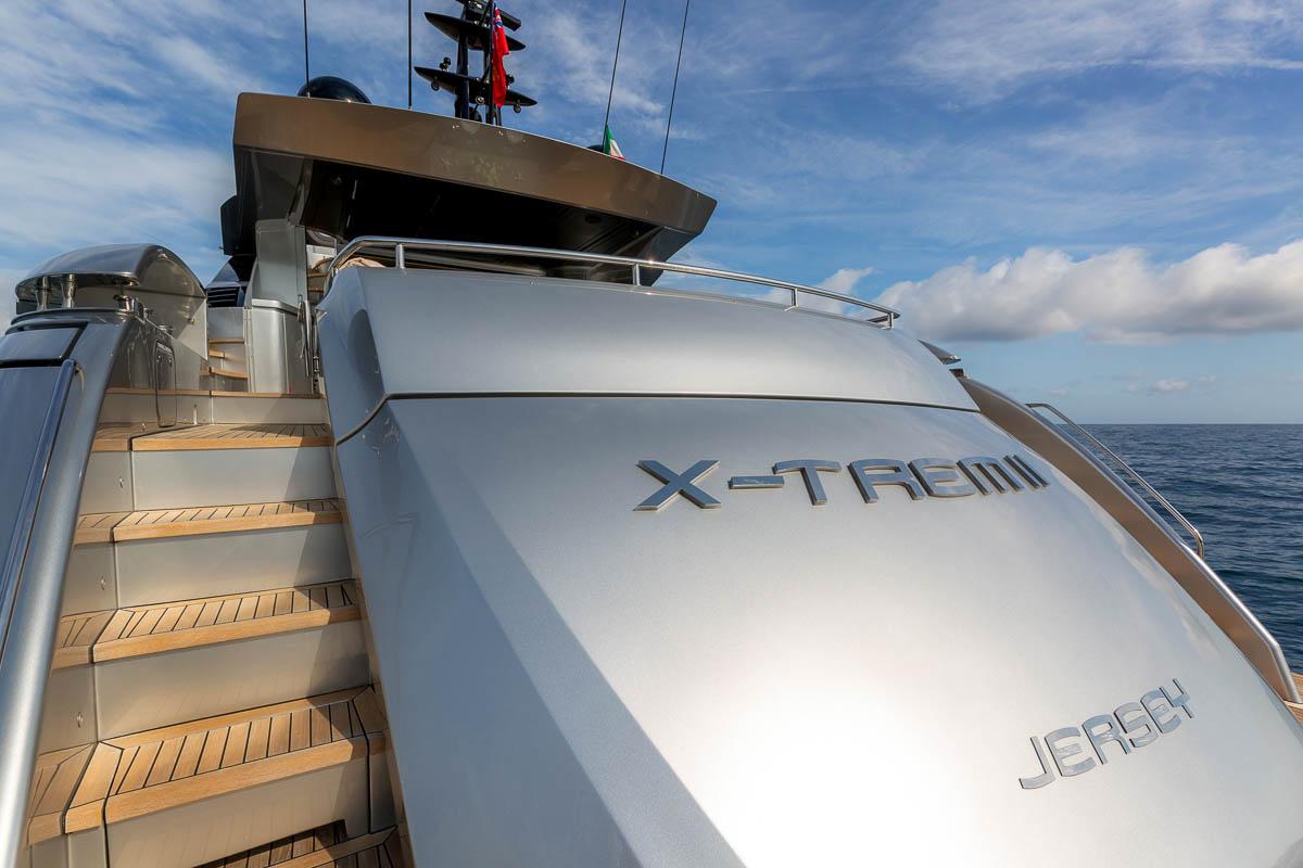 X-trem II Yacht Photos Pics Pershing 108 for sale BlackOrange Superyacht