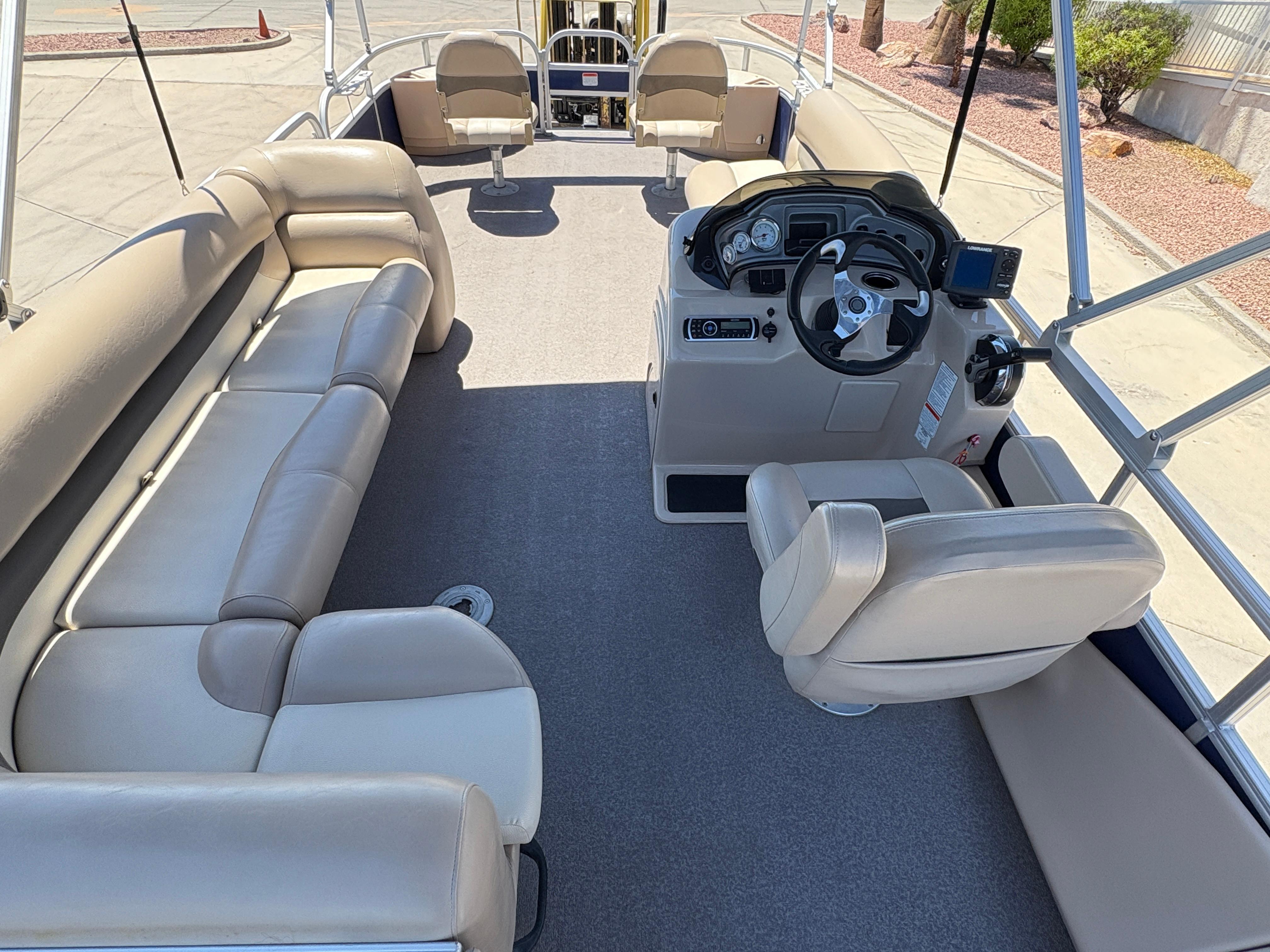 2016 Sun Tracker Fishin' Barge 24 DLX #TRW4541 inventory image at Sun Country Marine Group, Lake Havasu City, AZ 2016 Sun Tracker Fishin' Barge 24 DLX #TRW4541 inventory image at Sun Country Marine Group, Lake Havasu City, AZ