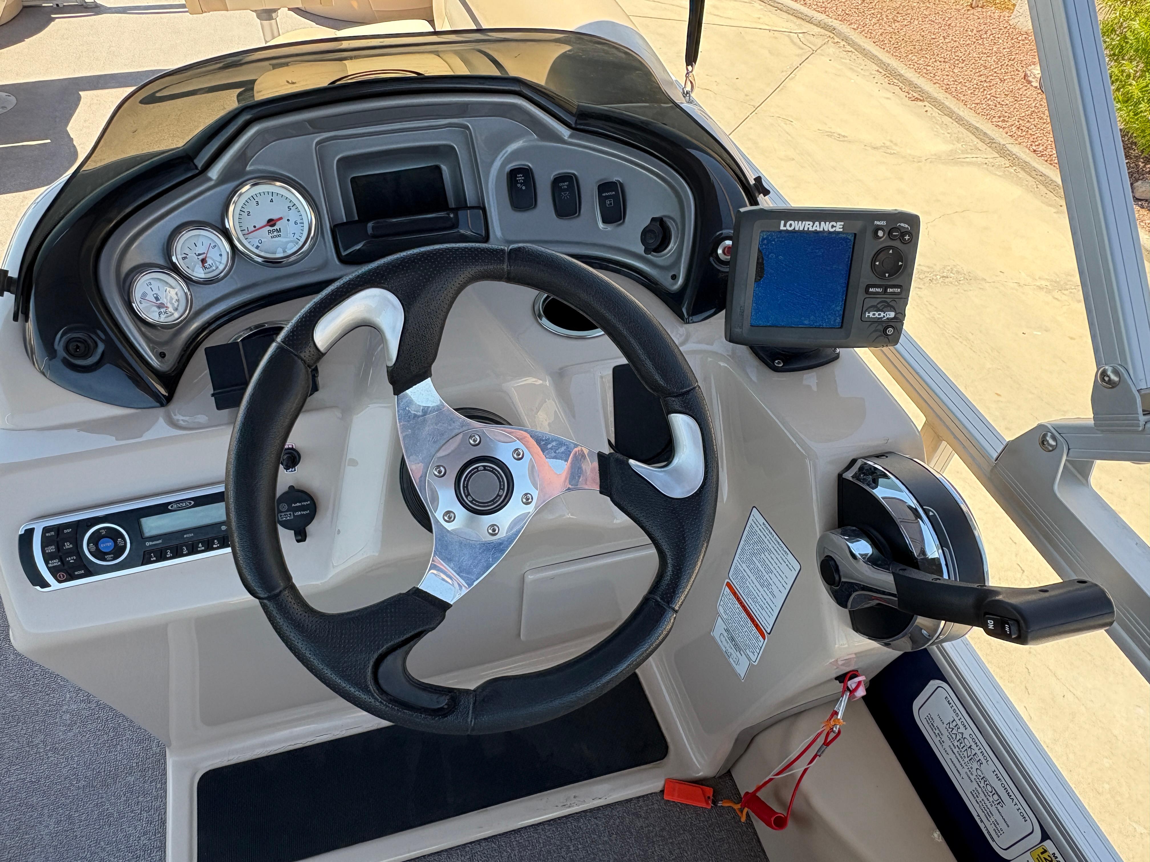 2016 Sun Tracker Fishin' Barge 24 DLX #TRW4541 inventory image at Sun Country Marine Group, Lake Havasu City, AZ 2016 Sun Tracker Fishin' Barge 24 DLX #TRW4541 inventory image at Sun Country Marine Group, Lake Havasu City, AZ