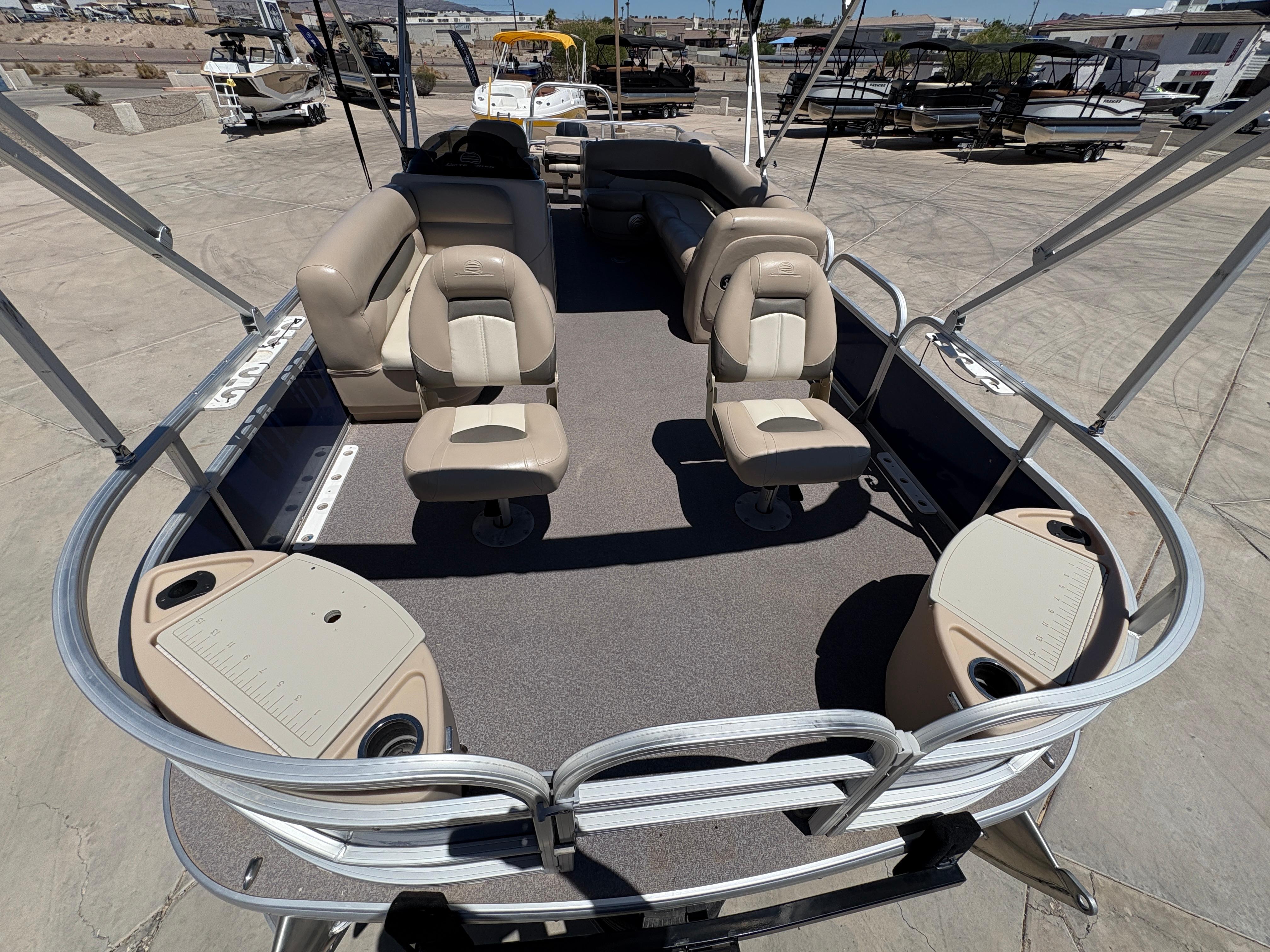 2016 Sun Tracker Fishin' Barge 24 DLX #TRW4541 inventory image at Sun Country Marine Group, Lake Havasu City, AZ 2016 Sun Tracker Fishin' Barge 24 DLX #TRW4541 inventory image at Sun Country Marine Group, Lake Havasu City, AZ