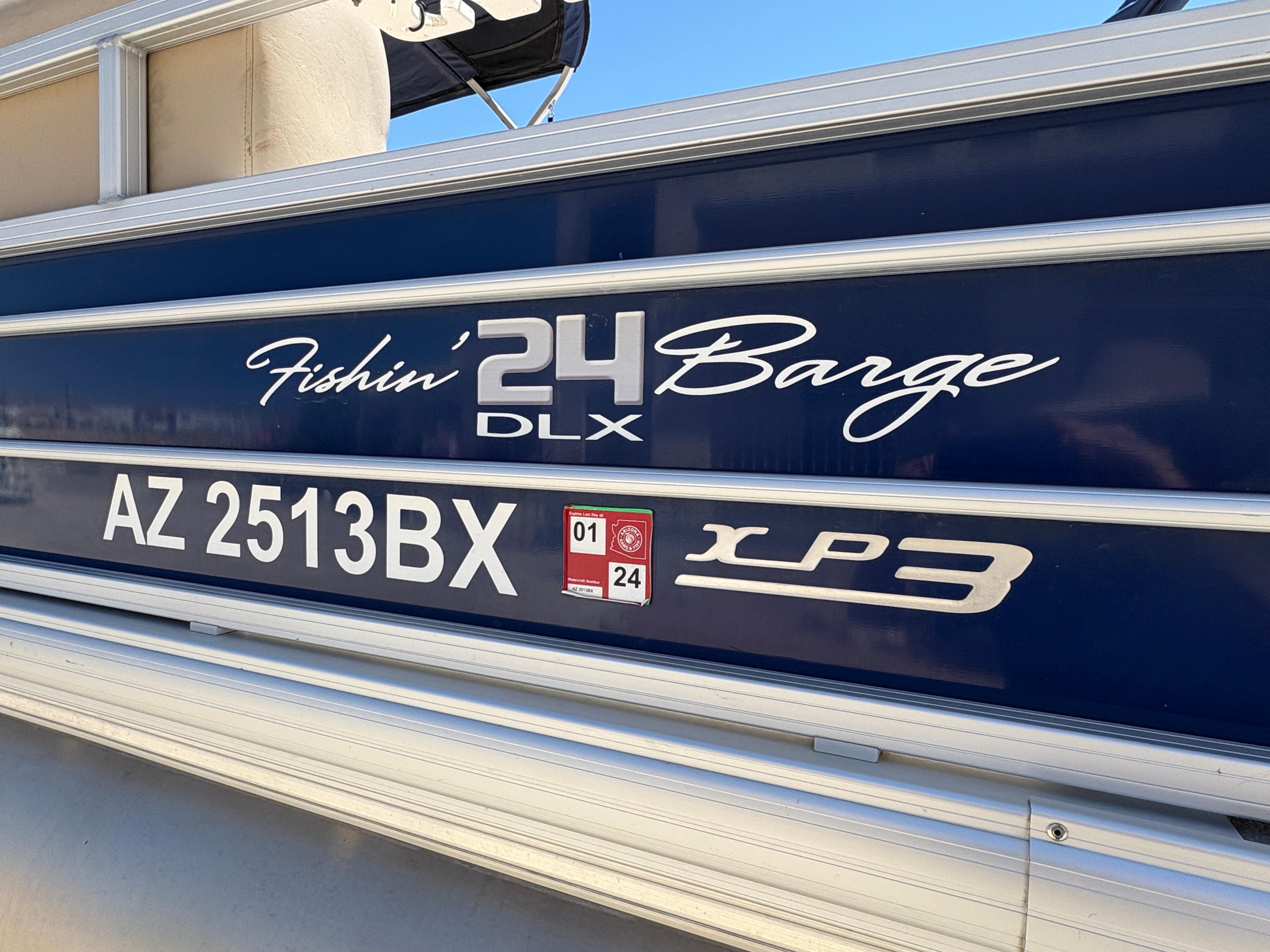 2016 Sun Tracker Fishin' Barge 24 DLX #TRW4541 inventory image at Sun Country Marine Group, Lake Havasu City, AZ 2016 Sun Tracker Fishin' Barge 24 DLX #TRW4541 inventory image at Sun Country Marine Group, Lake Havasu City, AZ
