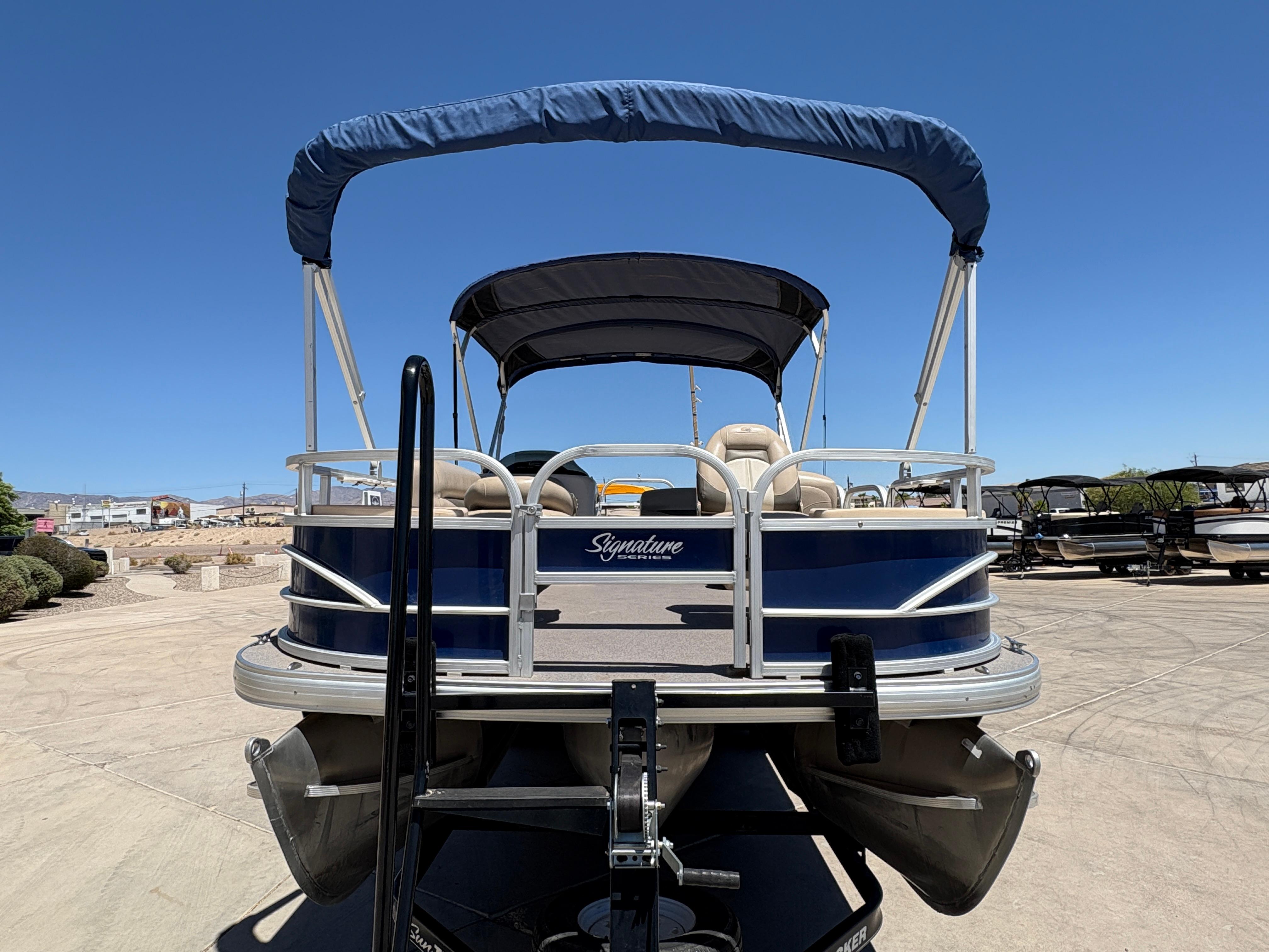2016 Sun Tracker Fishin' Barge 24 DLX #TRW4541 inventory image at Sun Country Marine Group, Lake Havasu City, AZ 2016 Sun Tracker Fishin' Barge 24 DLX #TRW4541 inventory image at Sun Country Marine Group, Lake Havasu City, AZ