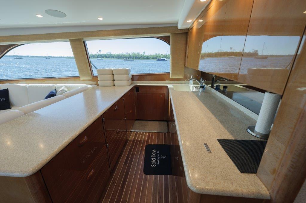 Viking 61 Sold Days - Interior Galley