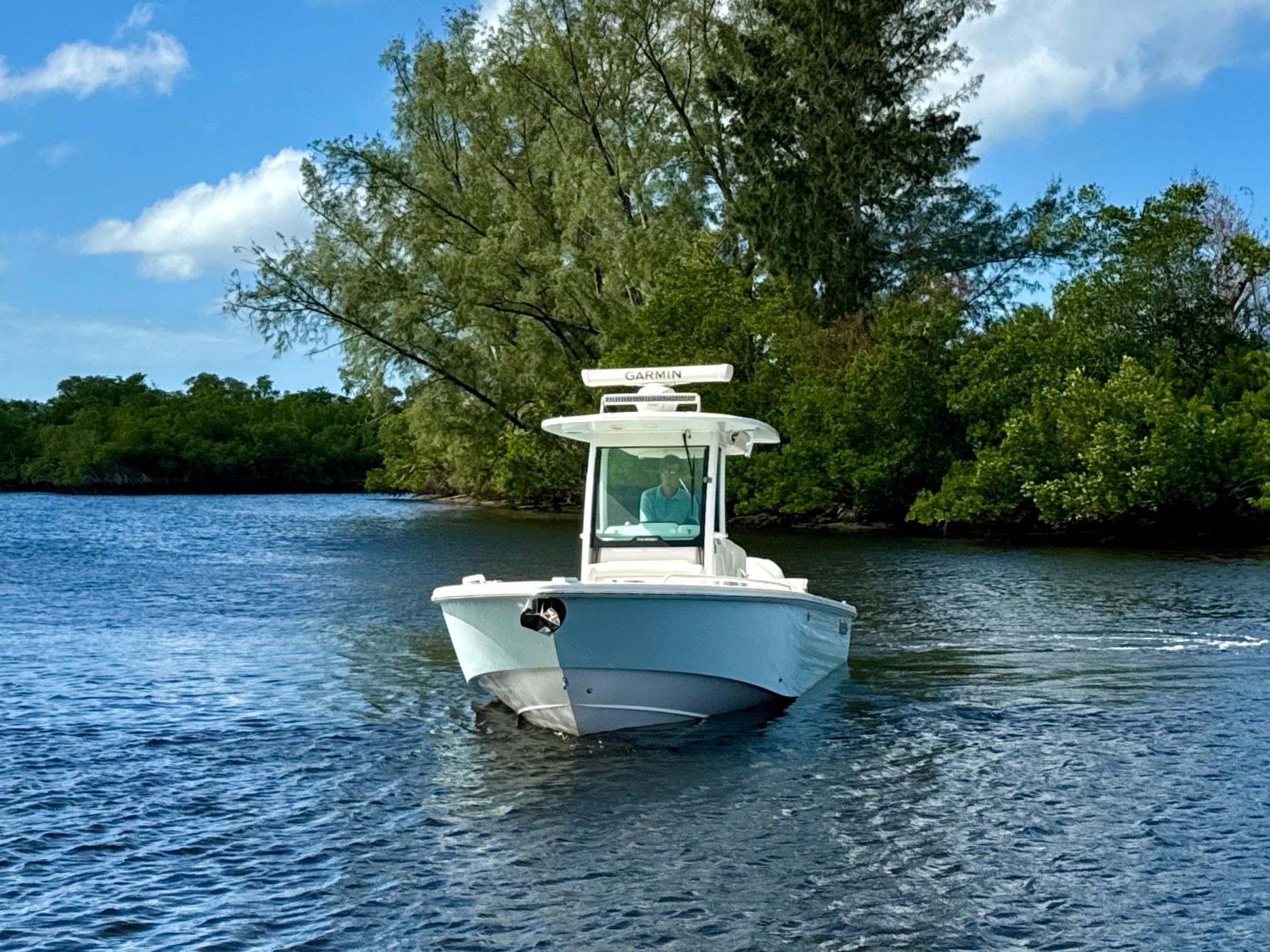 Drop A Line II Yacht Photos Pics Everglades 27 Drop a Line II - Bow